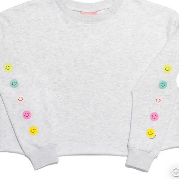 Frazier sterling cropped smile sweatshirt size small - Picture 2 of 4